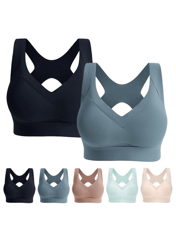 Women's Power Lifting Shaping Bra Breathable Anti Sagging Comfort Wireless Bralette for Daily Firm Support