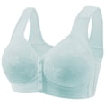 thumbnail image 1 of Breezora Women's Senior Friendly Front Close Bra Comfort Soft Fabric Full Coverage Undergarment Easy Wear Design Daily Essential Wear 36 Size Grey, 1 of 7