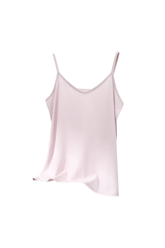 Women's Sleeveless Linen Tank Top Modest Loose Fit Camisole Breathable Summer Undershirt Layering Essential Comfort Strap Design XXXL Size Pink