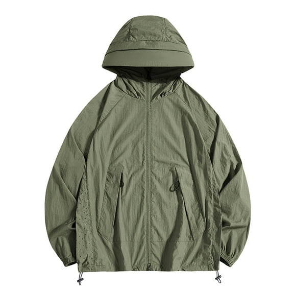 Breezora Women's Sports Sun Protection Jacket Lightweight Breathable Outdoor UV Resistant Summer Active Wear XXXL Size Camouflage