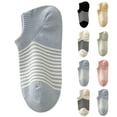 thumbnail image 1 of Breezora Women's Striped No Show Socks Thin Cut Socks Casual Ankle Socks for Spring Summer Autumn Basic Liner Socks Daily, 1 of 7