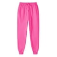 thumbnail image 1 of Breezora Women's Thermal Jogger Pants Fall Winter Elastic Waist Athletic Trousers Cozy Lounge Pants With Side Pockets XXL Size Hot Pink, 1 of 6