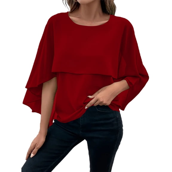 Breezora Women's Versatile Cotton Linen Cardigan Lightweight Cover Up for Summer Layering Comfortable Chic Style All Day Wear XL Size Red