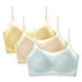 thumbnail image 1 of Breezora Womens Bralette 3 Pack Ultra Soft Wireless Comfort with Removable Padding M Size Yellow, 1 of 8