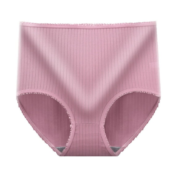 Breezora Womens Full Brief Underwear High Waist Tummy Control with Breathable Stretch Fabric M Size Hot Pink