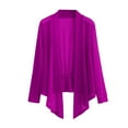 thumbnail image 1 of Breezora Womens Stretchy V Neck Knit Cardigan Long Sleeve Lightweight Elegant Layering Piece XL Size Hot Pink, 1 of 5