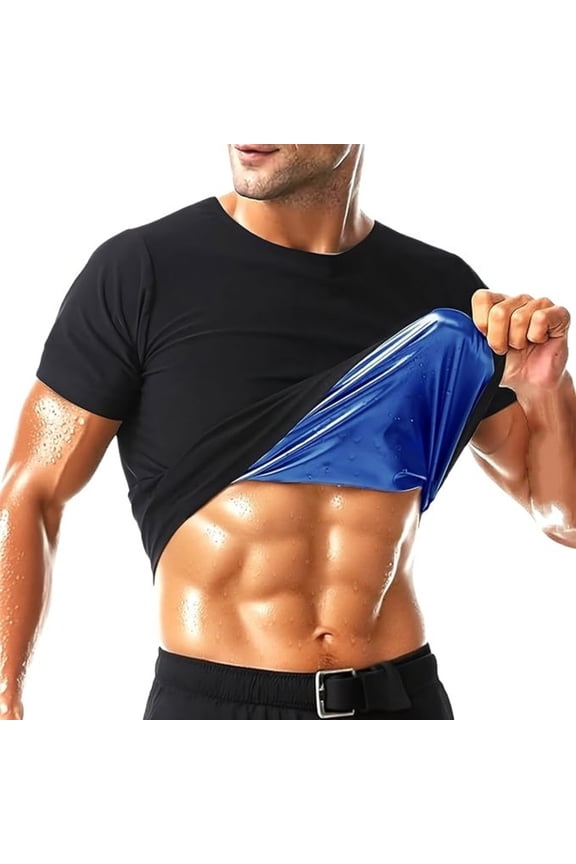 Workout Compression Top for Men Breathable Slim Fit Short Sleeve Shirt Enhances Performance During Training and Gym Sessions M Size Blue