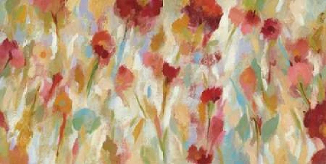 Breezy Floral I Canvas Art - Silvia Vassileva (24 x 48)