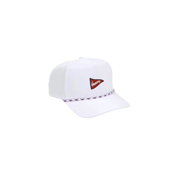 Breezy Golf Flag Rope Hat White