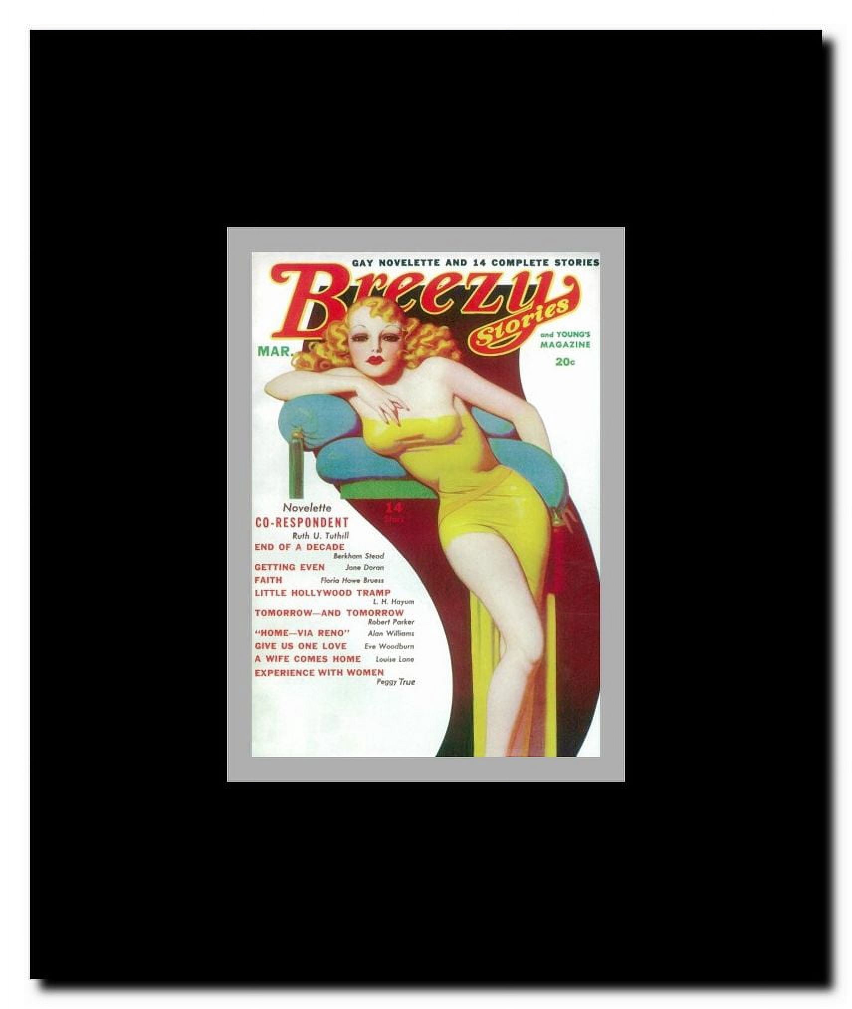 Breezy Stories (Pulp) Framed Movie Poster