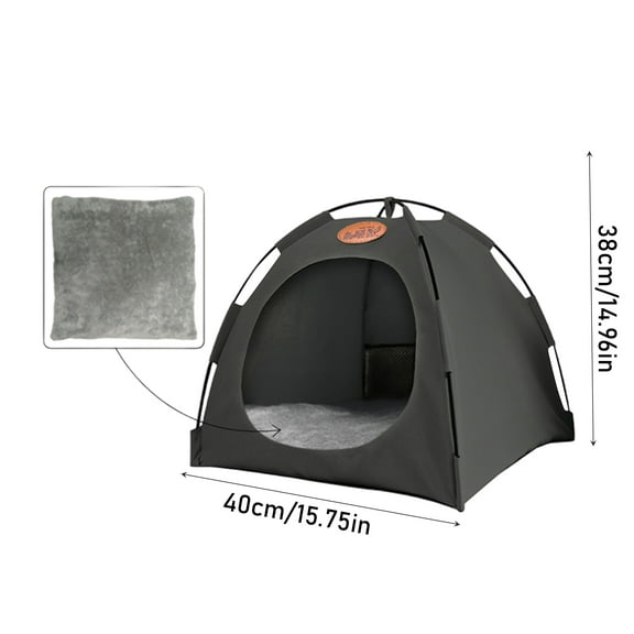 Breezyden Pop-Up Pet Tent - Hideaway Dome for Cats & Small Dogs, Indoor/Outdoor Portable Use, Waterproof, Breathable Mesh & Fully Washable Design Coffee