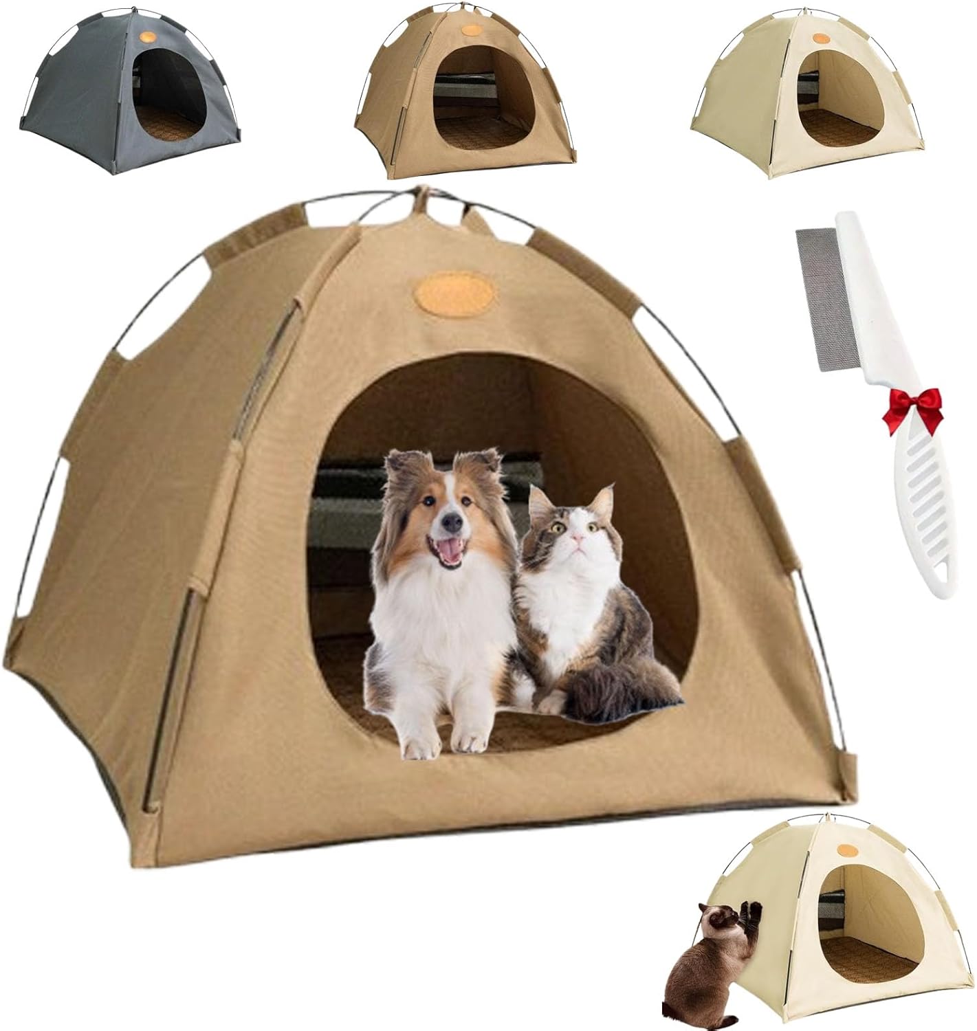 Picture of Breezyden Pop-Up Pet Tent – Portable Hideaway for Cats & Small Dogs ...