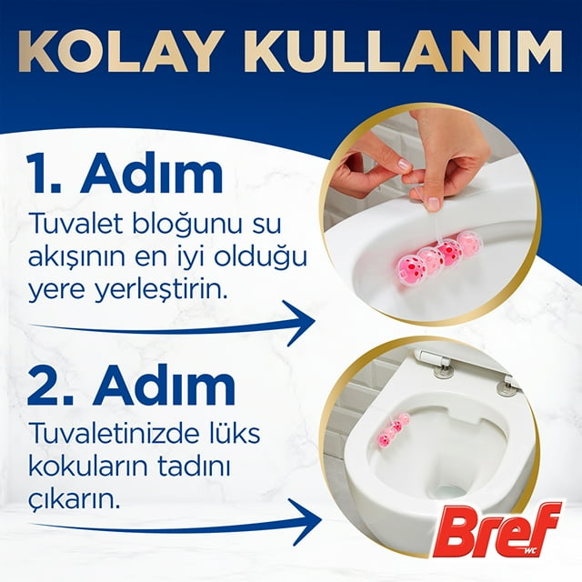 Bref WC Deluxe Single Package Solid Toilet Block Magnolia