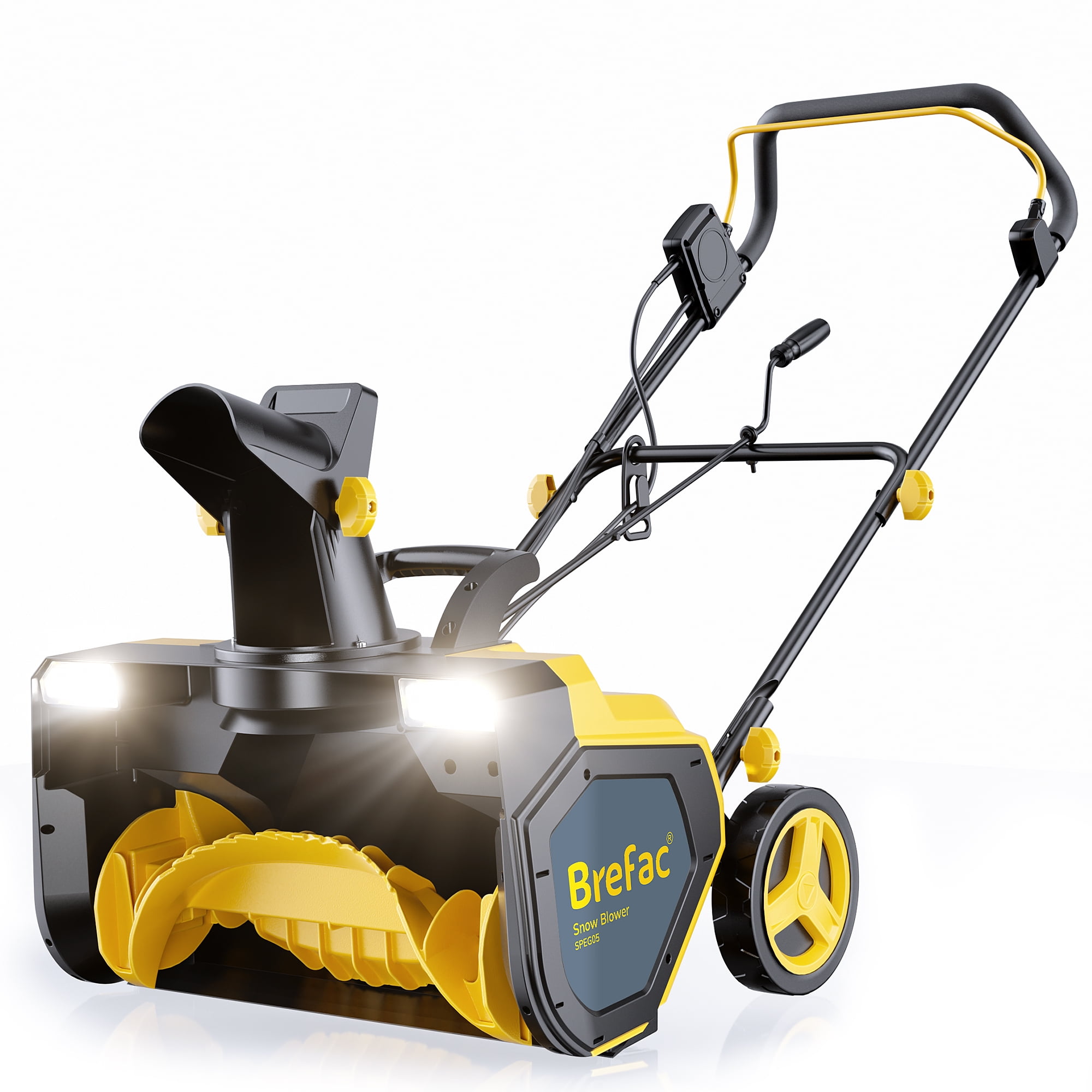 Brefac 23-inch Snow Blower 120V 15 Amp Single Stage Electric Snow