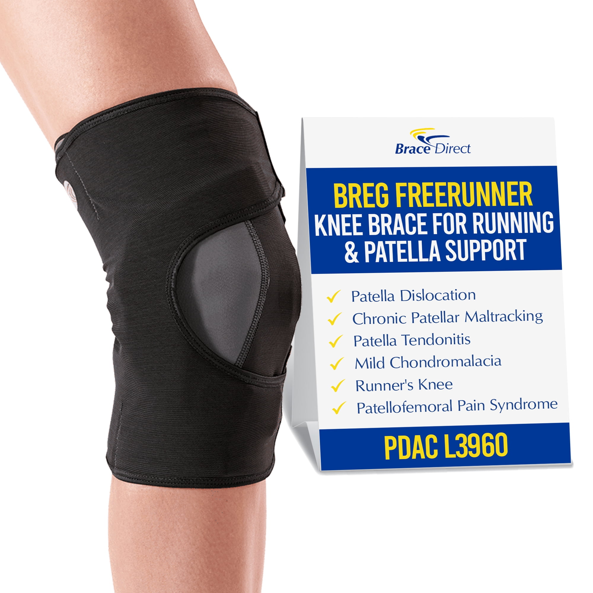 Breg FreeRunner Knee Brace L1820 - Advanced Patellofemoral Support for Active Lifestyles