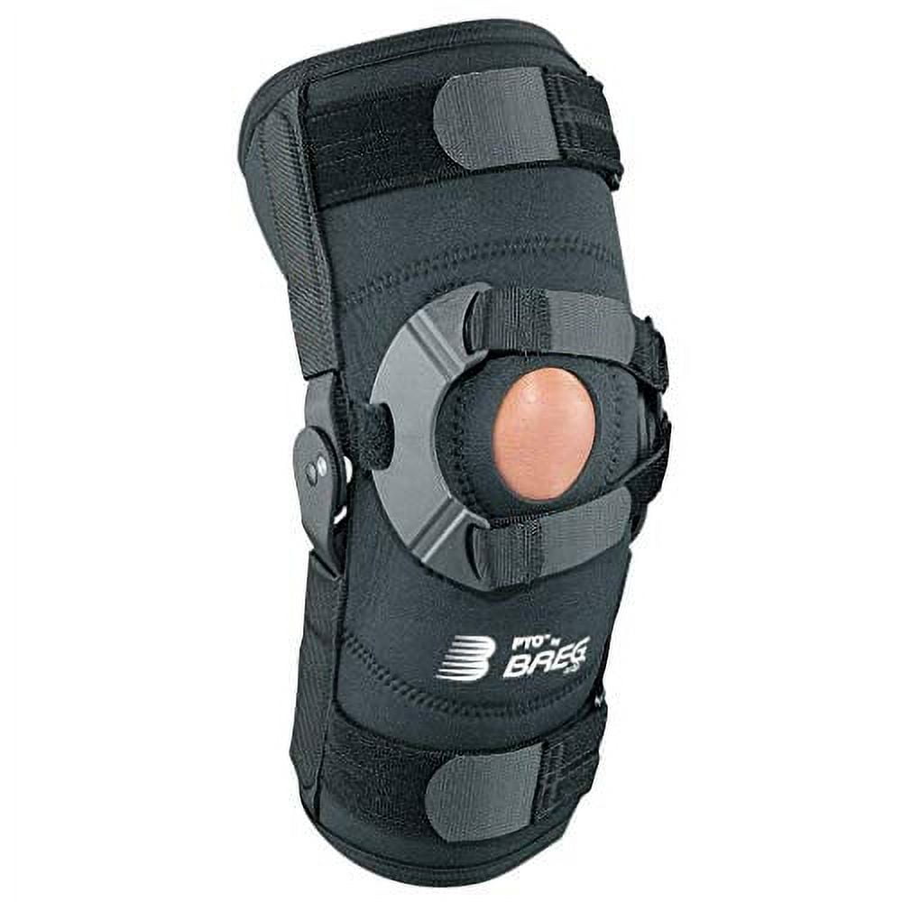 Breg PTO Soft Knee Brace, Airmesh with Open Back (Right Knee, X-Small) 