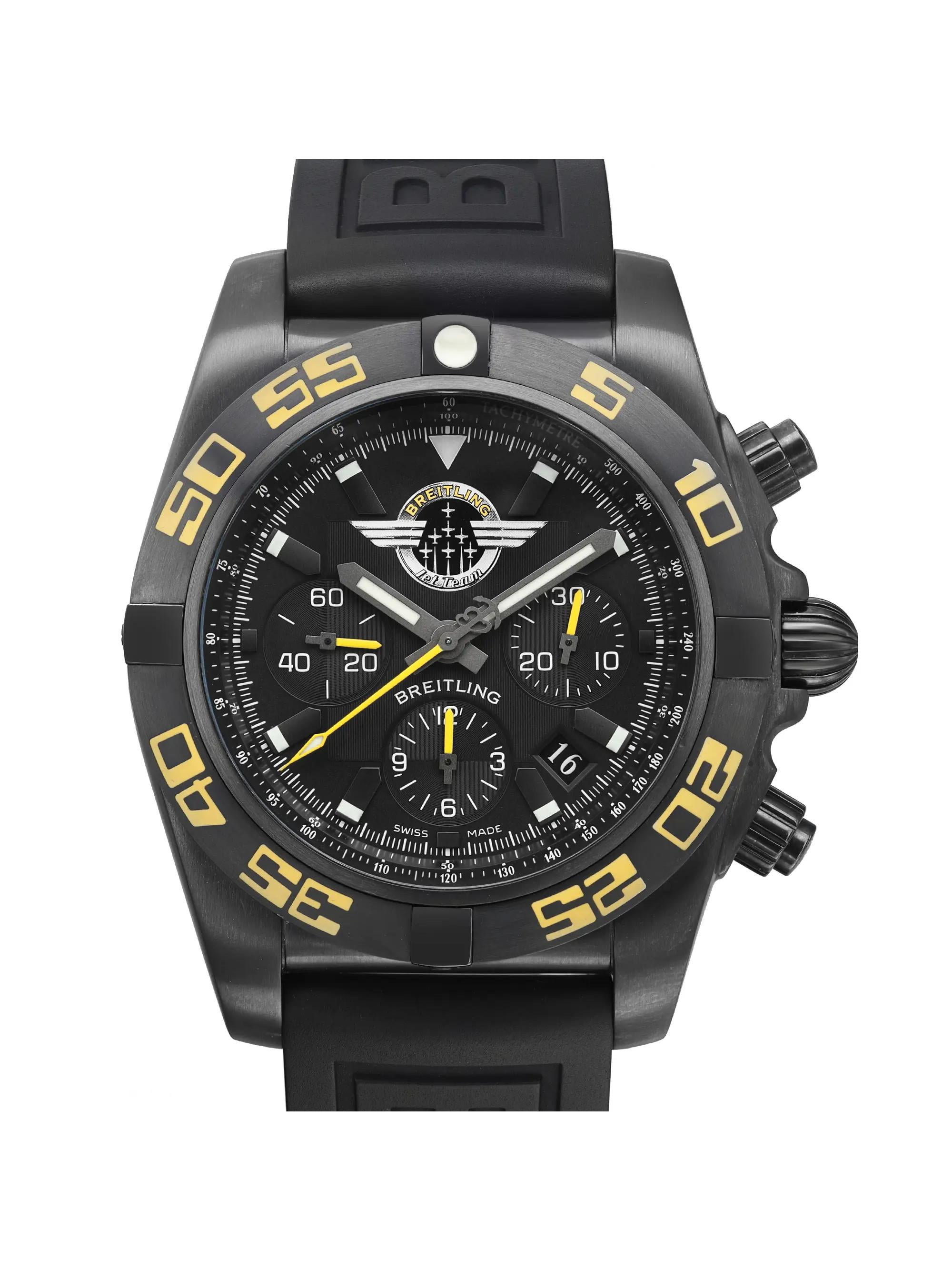Breitling Chronomat Jet Team 44 Steel Black Dial Mens Watch MB01109PBD48 153S in Nepal at NPR 0 Rating 5