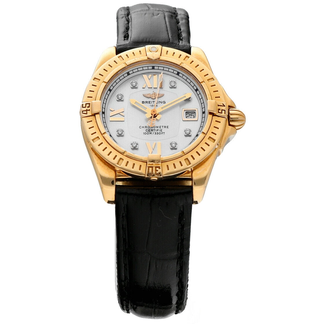Breitling Cockpit H71356 18K Gold MOP Diamond Dial Bahrain Ubuy