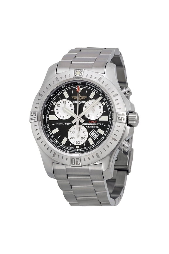 Colt Men's Black Swiss Quartz Chronograph Watch A7338811-BD43-173A