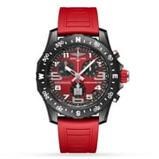 Breitling Endurance Pro 44 Chronograph IRONMAN Red Dial Rubber Strap Mens Watch X823109A1K1S1