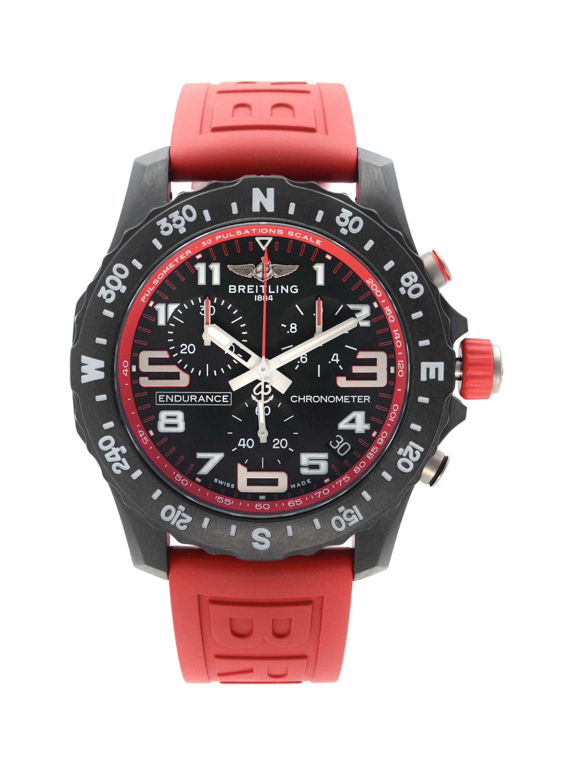 Breitling Endurance Pro Breitlight Red Black Dial Quartz Men Watch