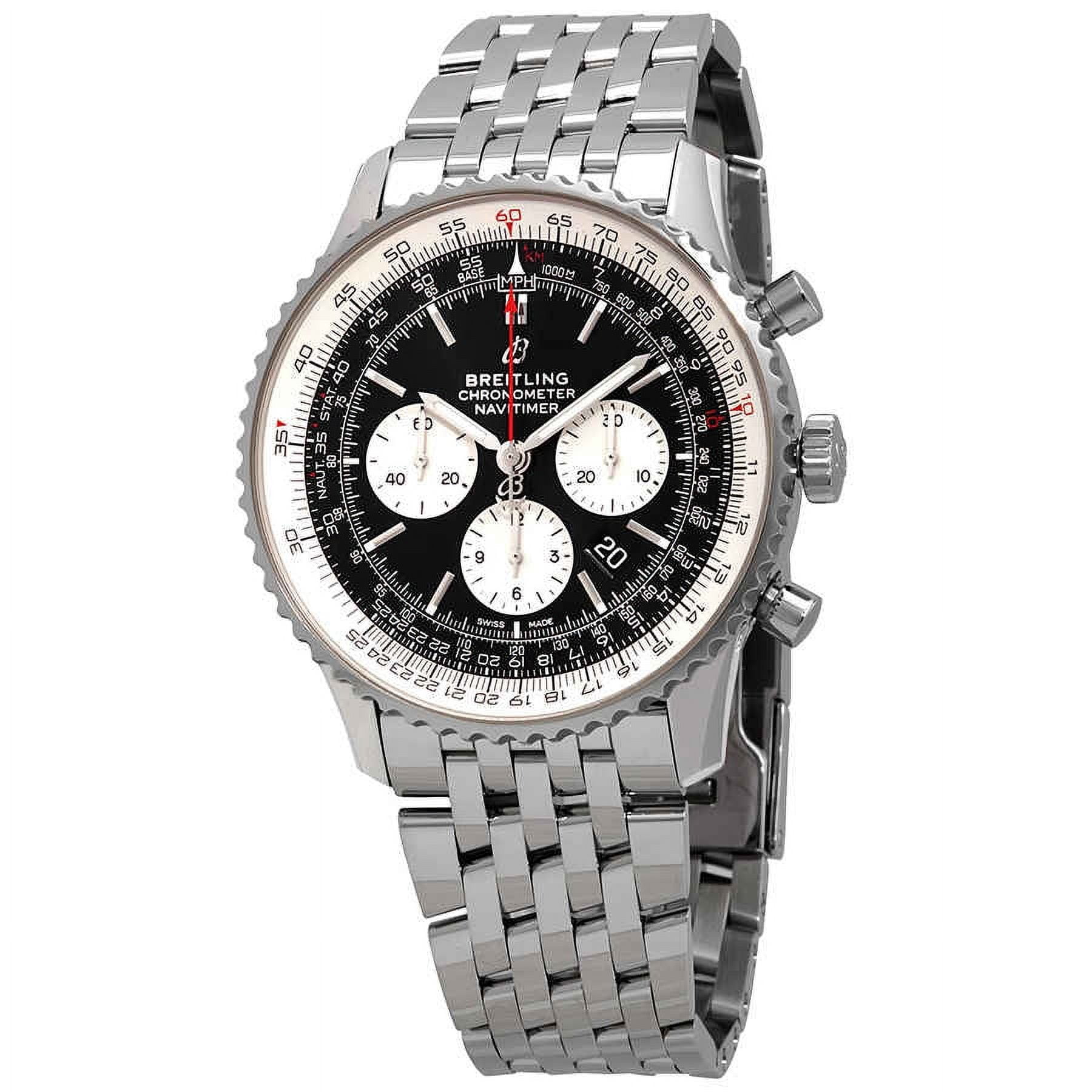 Breitling Navitimer 1 Chronograph Automatic Chronometer Black Dial Men's  Watch AB0127211B1A1 