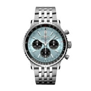 Breitling Navitimer B01 Chronograph 43 Automatic Ice Blue Dial Steel Mens Watch AB0138241C1A1