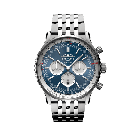 Breitling Navitimer B01 Chronograph 46 Blue Dial Steel Men's Watch AB0137211C1A1