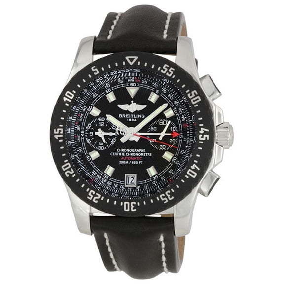 Breitling Skyracer Raven Men's Automatic Black Leather Watch A2736423/B823BKLT