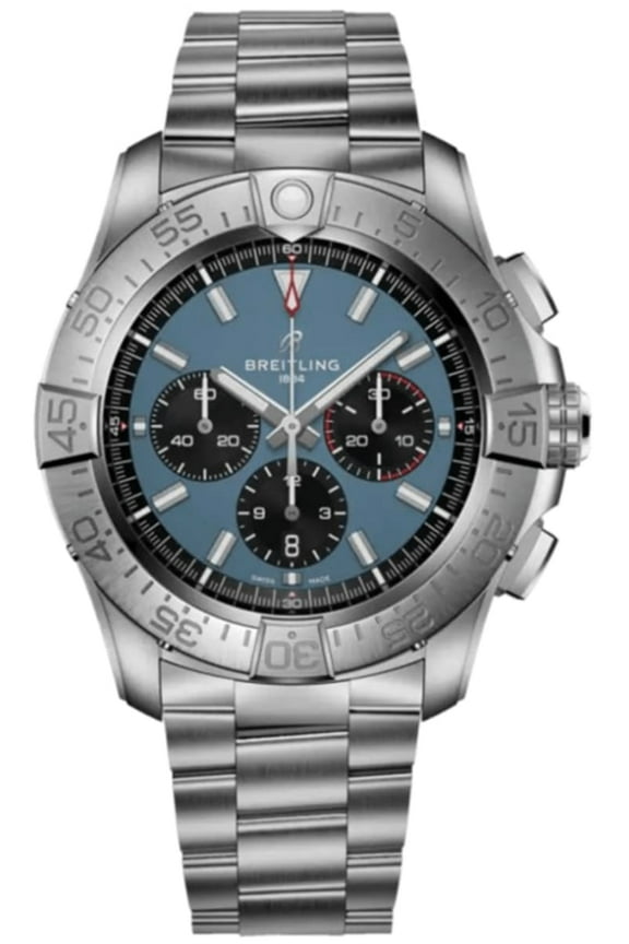 Super Avenger 46 Automatic Chronograph Blue Dial Titanium Men's Watch EB0148101C1E1