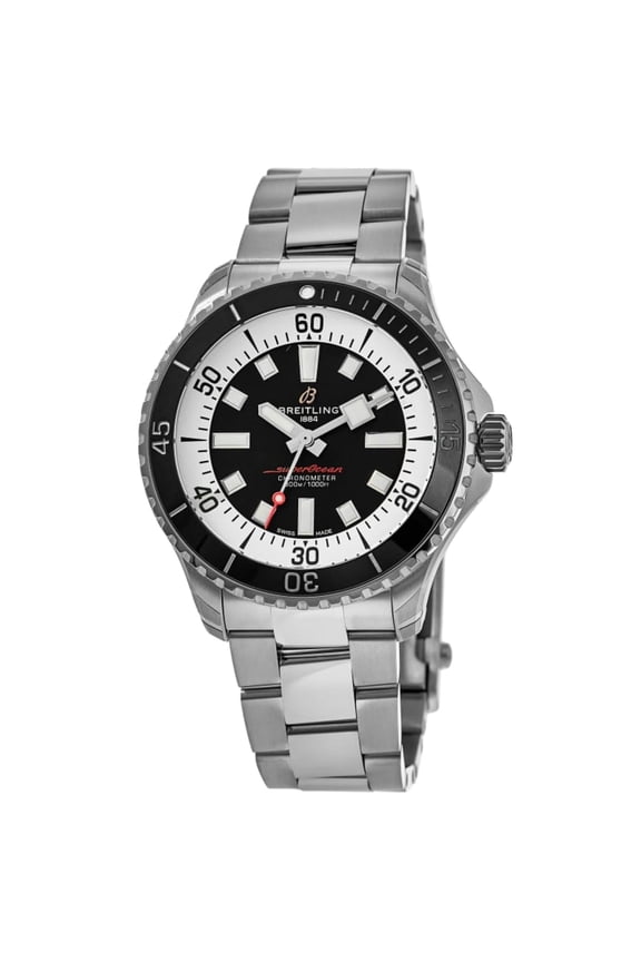 Superocean Automatic 42 Black Dial Steel Men's Watch A17375211B1A1