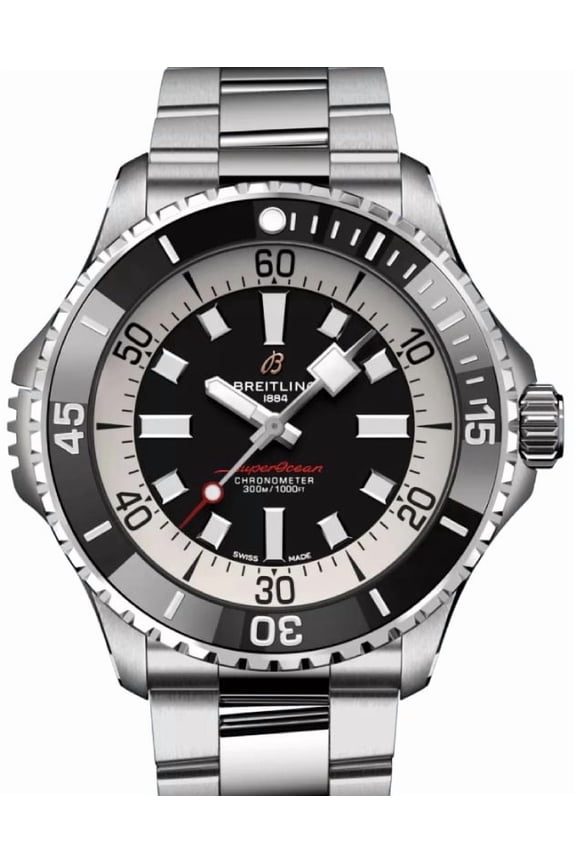 Superocean Automatic 46 Black Dial Steel Men's Watch A17378211B1A1