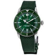 Breitling Superocean Heritage B31 Automatic 42 Green Dial Rubber Strap Mens Watch AB3111361L1S1