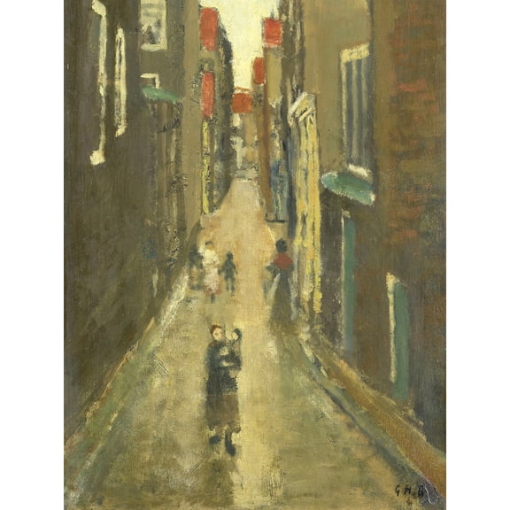 Breitner Baanbrugsteeg Amsterdam Painting Extra Large XL Wall Art Poster Print