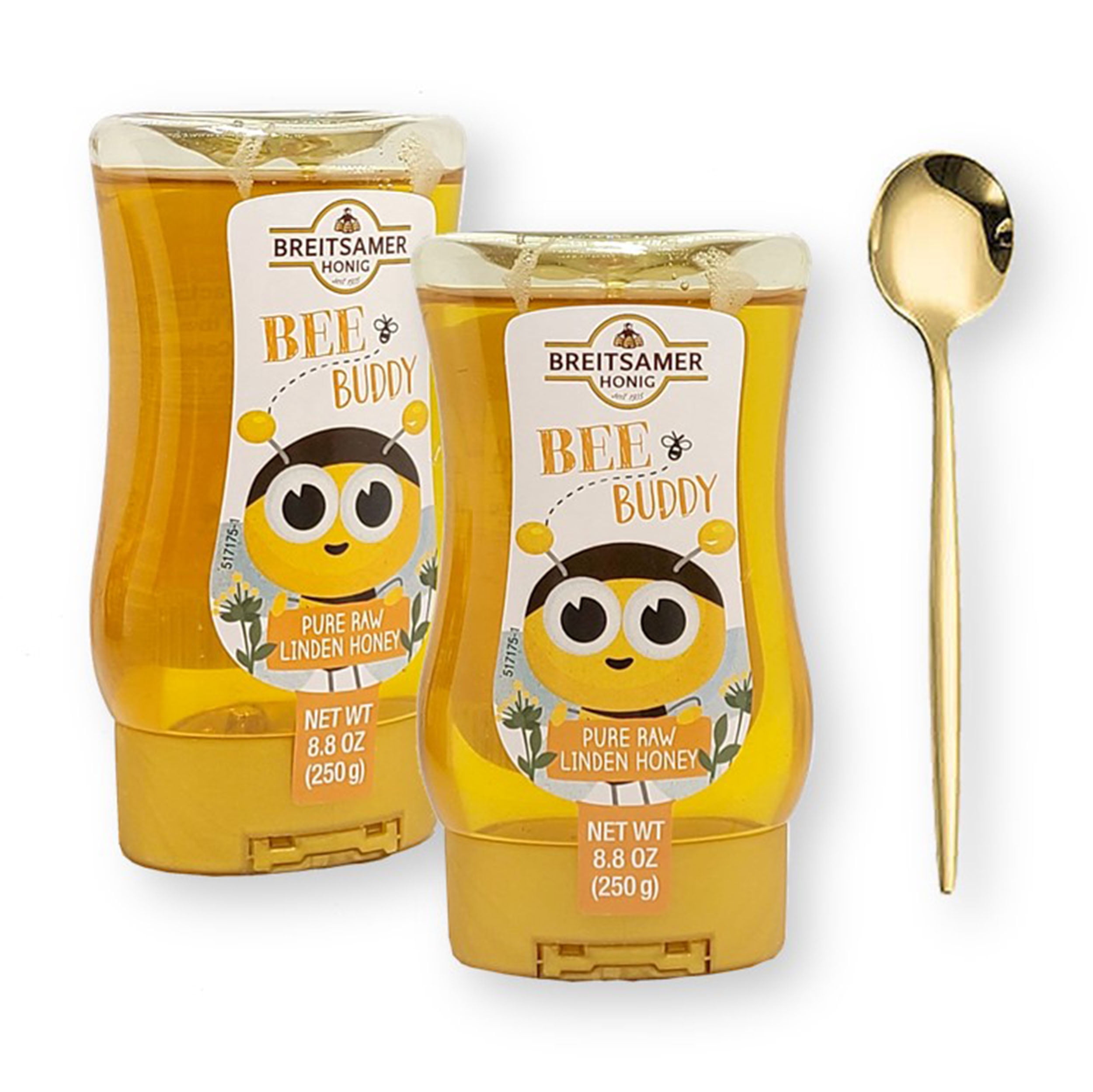 Breitsamer Honig Bee Buddy Pure Raw LINDEN Honey Squeeze