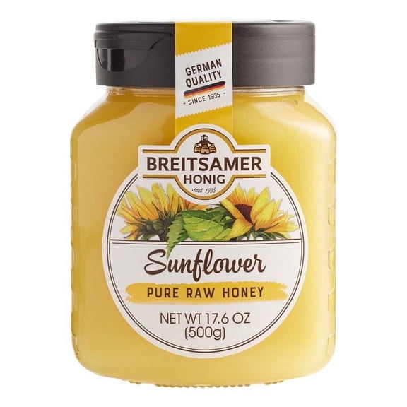 Breitsamer Sunflower Raw Honey 17.6 oz