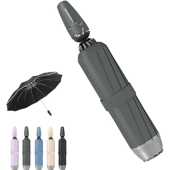 Breliio Umbrella, Reverse Umbrella, Travel Portable Windproof and Rainproof Foldable, Twelve Skeletons with Reflective Safety Strips