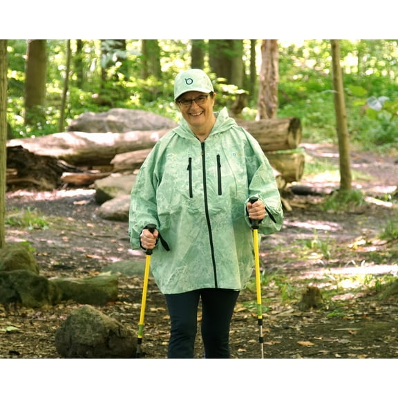 Brella 20K Waterproof Rain Jacket Realtree WAV3 Lime Green Unisex