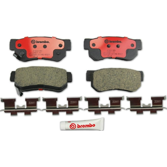 Brembo 06-09 Hyundai Azera Premium NAO Ceramic OE Equivalent Pad - Rear