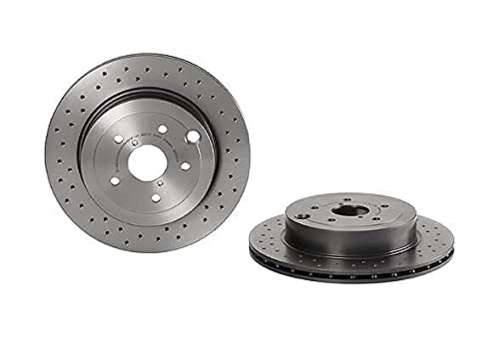 Brembo OE UV Coated Rear Rotor for Subaru Impreza and WRX STI * Part 09.A198.1X