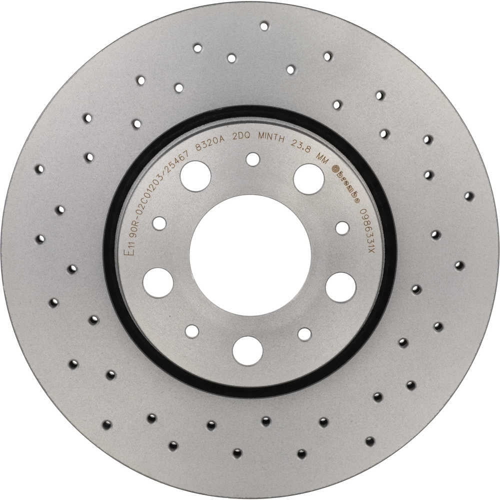 Brembo 09.8633.1X XTRA Disc Brake Rotor