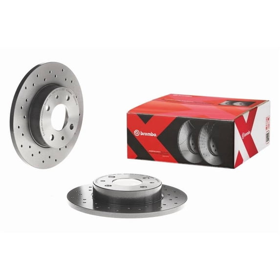 Brembo 0994642XC02; Brake Rotor; Xtra; Solid Cross Drilled; One Piece Design