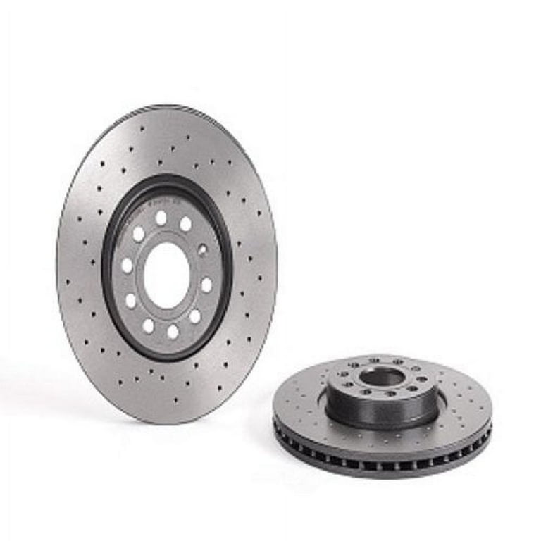 Brembo 09.A201.11 UV Coated Front Brake Rotor - High Carbon, 345mm Diameter