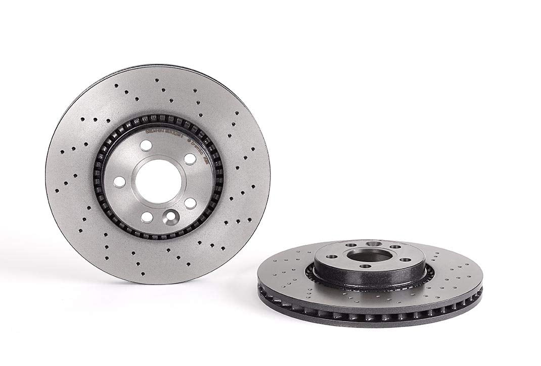 Brembo 09.A201.11 UV Coated Front Brake Rotor - High Carbon, 345mm Diameter 5 thumbnail image