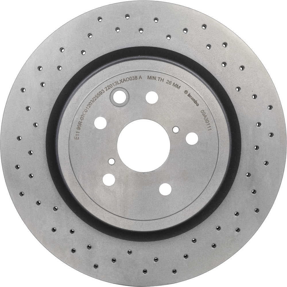 Brembo 09.A301.11 Disc Brake Rotor Fits select: 2008-2009 LEXUS IS-F, 2010-2014 LEXUS IS F