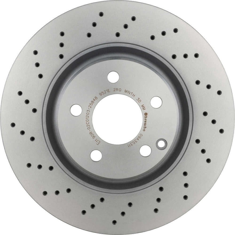 Brembo 09.A353.11 BRAKE ROTORS Fits select: 2002 MERCEDES-BENZ S 430, 2000-2001 MERCEDES-BENZ S 500