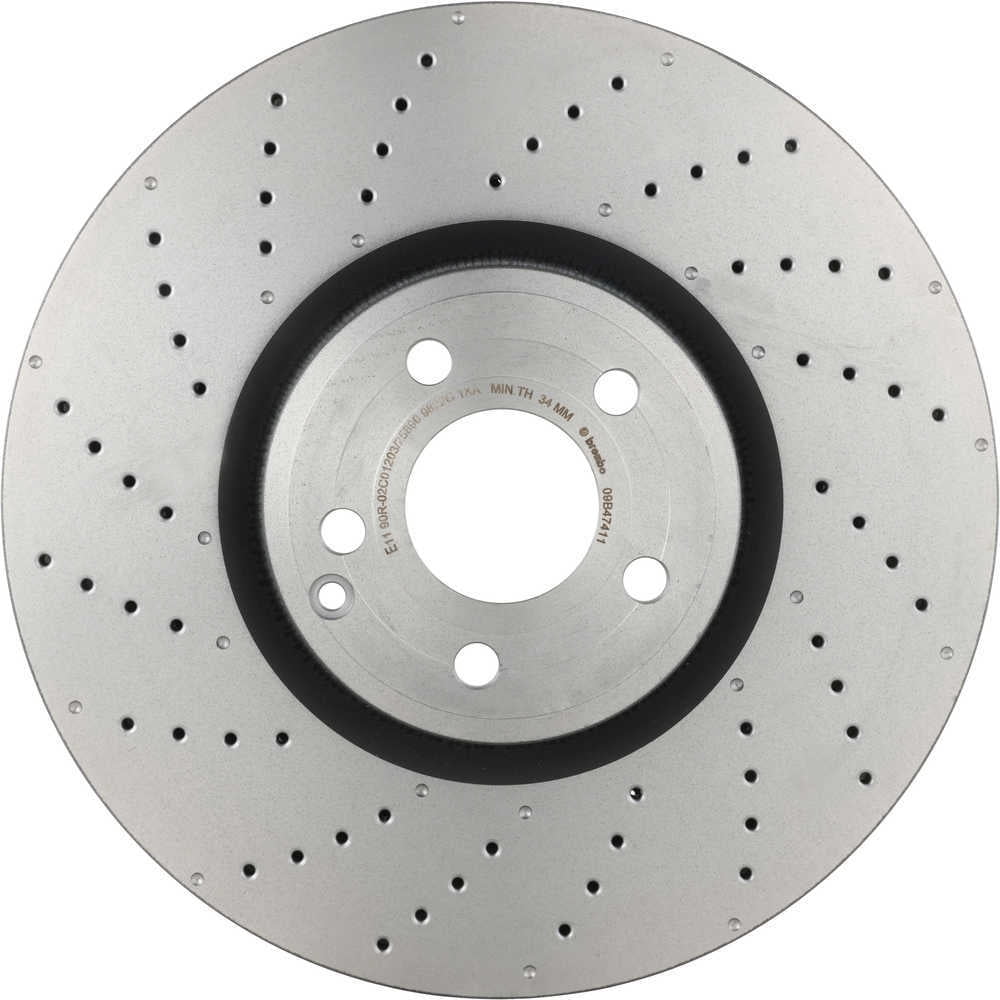 Brembo 09.B474.11 BRAKE ROTORS Fits select: 2013-2015 MERCEDES-BENZ SL 550