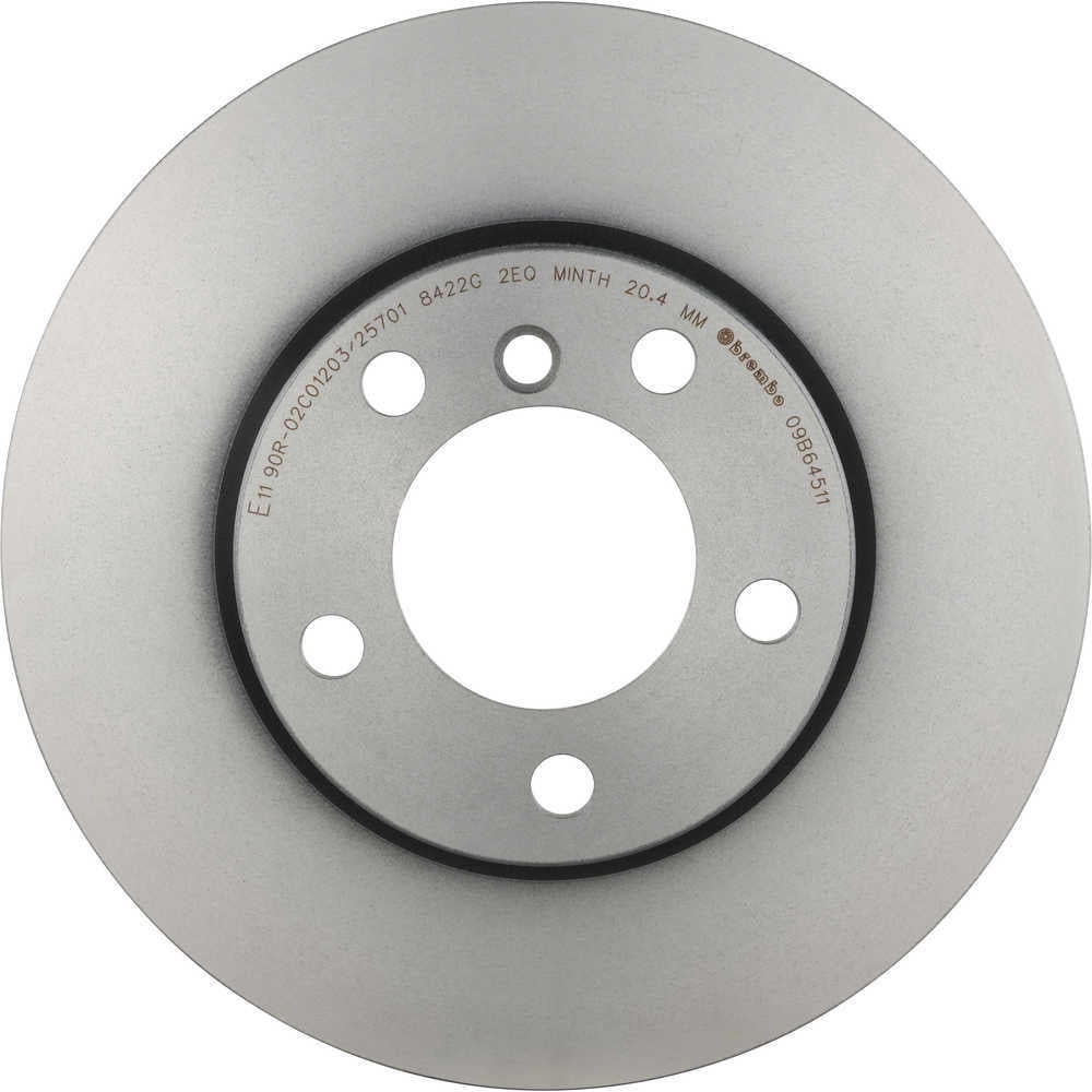 Brembo 09.B645.11 BRAKE ROTORS Fits select: 2011-2016 MINI COOPER COUNTRYMAN