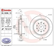 Brembo 09.N286.11 BRAKE ROTORS Fits select 2010-2015 CHEVROLET CAMARO LT, 2008-2009 CADILLAC CTS HI FEATURE V6