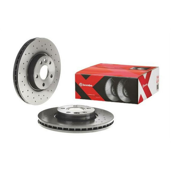 Brembo OE UV Coated Front Rotor for 2011-2013 Volvo S80 and S60 - Part 09.A427.1X